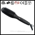 private label vibrating massage ceramic comb electric straight hair with glove
